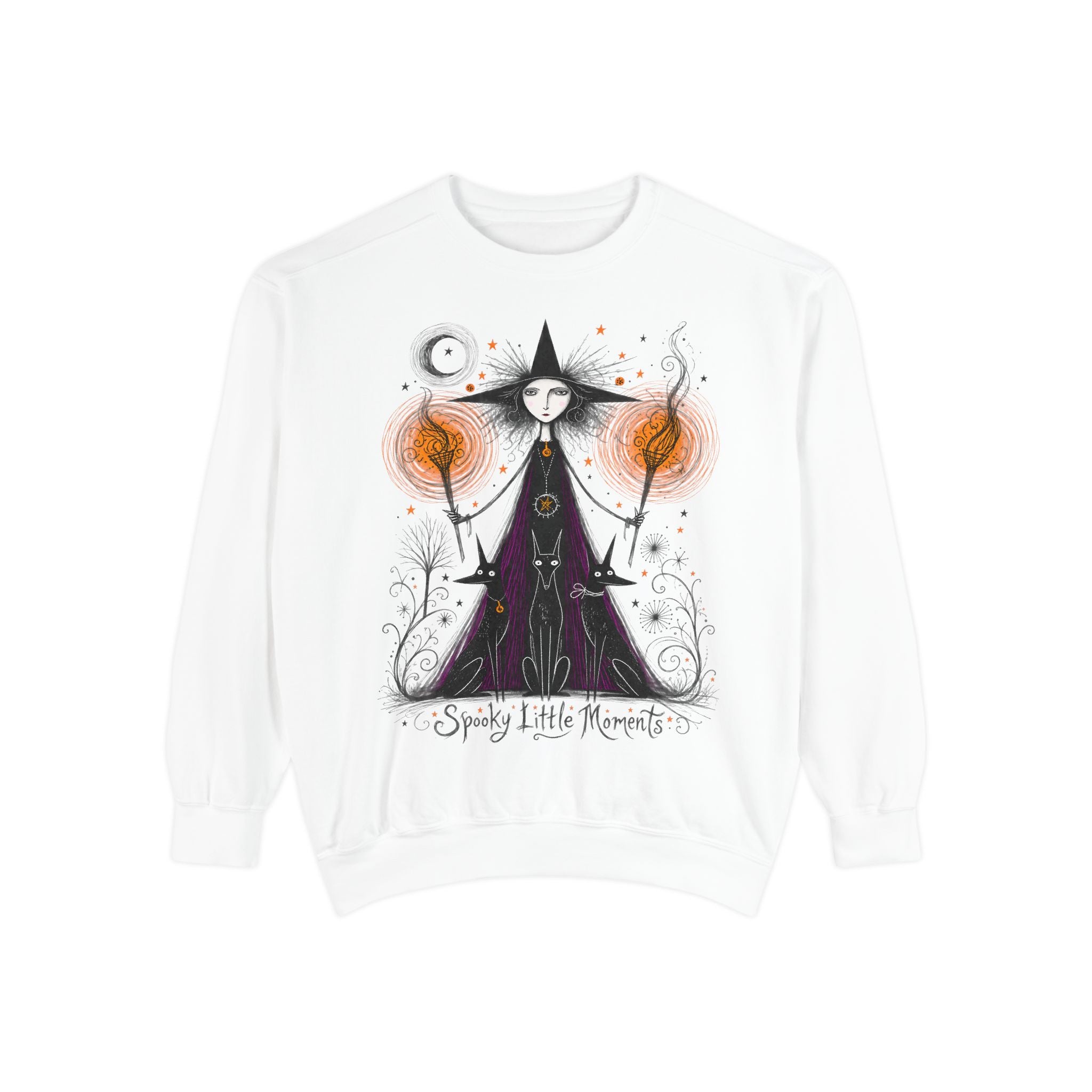 Witchy Halloween Sweatshirt — Spooky Little Moments Crewneck