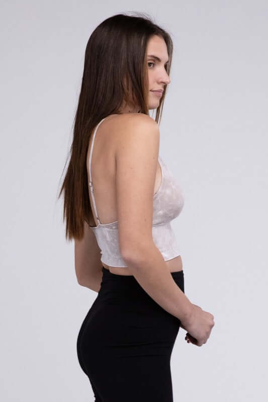 Washed Ribbed Bra Padded Tank Top, ZENANA, $ 22.95