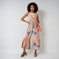 Serenity Patchwork Jumpsuit with Side Pockets, Clothing, $ 40.00, A Moment Of Now™