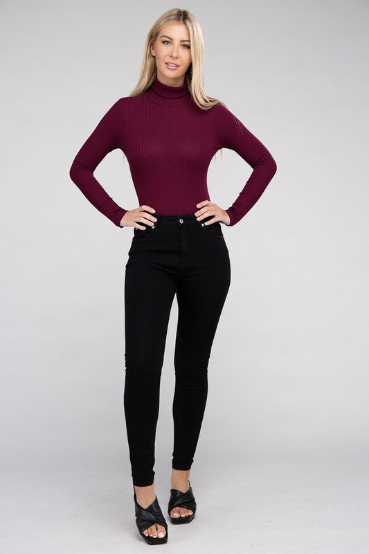 Shop Java Long-Sleeve Turtleneck Bodysuit For Women | Boutique Clothing, Bodysuits, USA Boutique