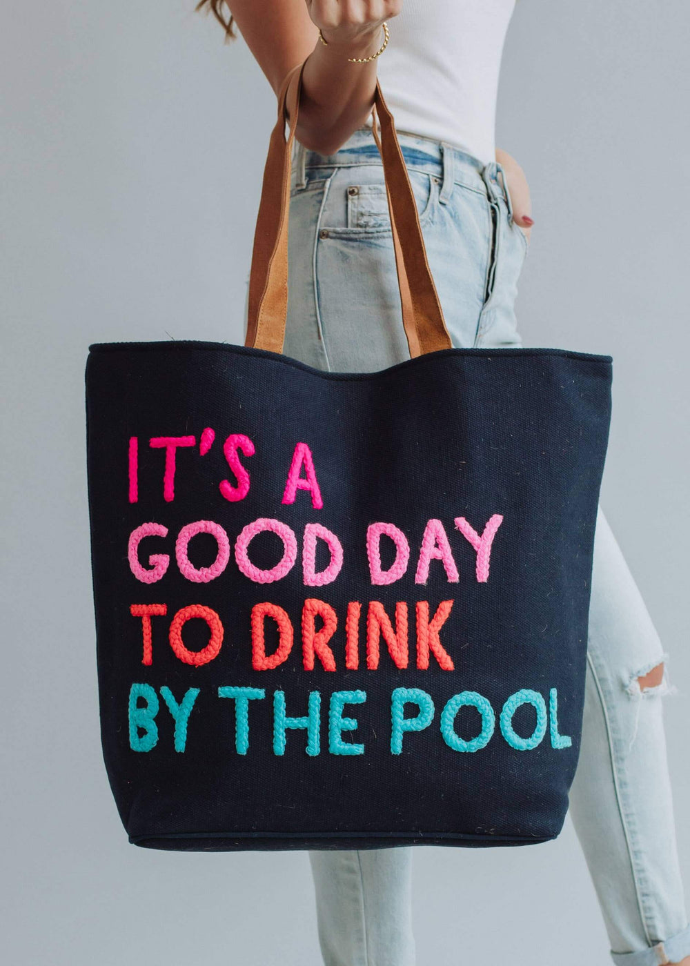 Navy Poolside Bliss Tote, Accessories, $ 89.00, A Moment Of Now™