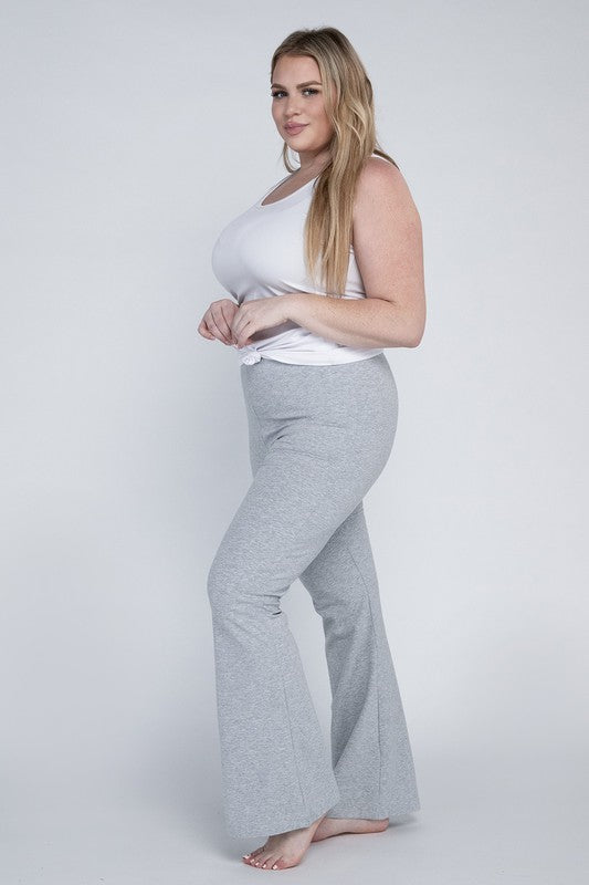 Plus Size Everyday Comfy Flare Stretchy Pants