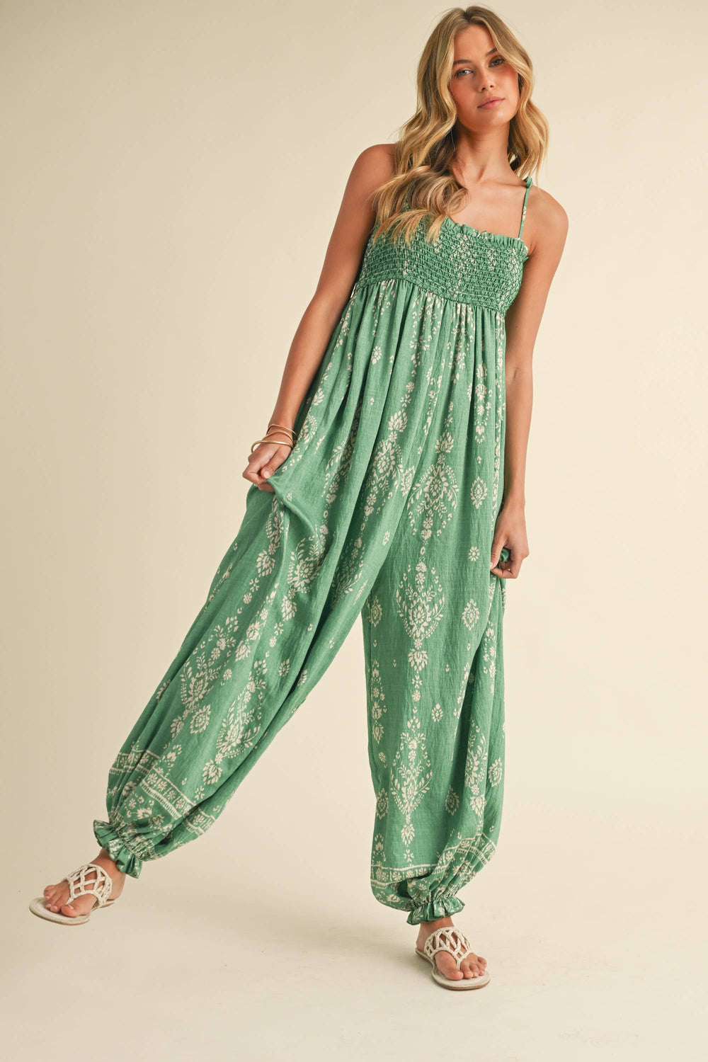 Wildflower Dreams Balloon Jumpsuit | Boutique In USA, Clothing, $ 59.00, A Moment Of Now™