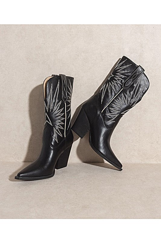 Brown Black Cowboy Boots Boots A Moment Of Now Women’s Boutique Clothing Online Lifestyle Store