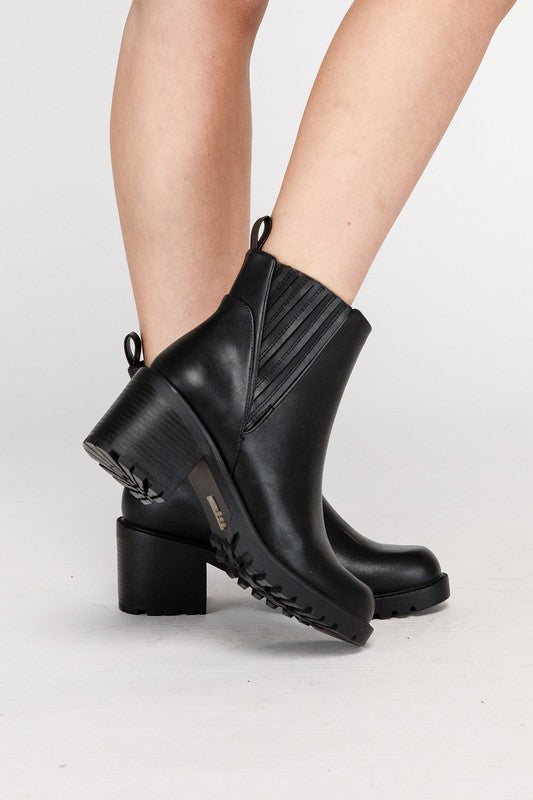 WISELY Modern Block Heel Ankle Boots, Fortune Dynamic, A Moment Of Now