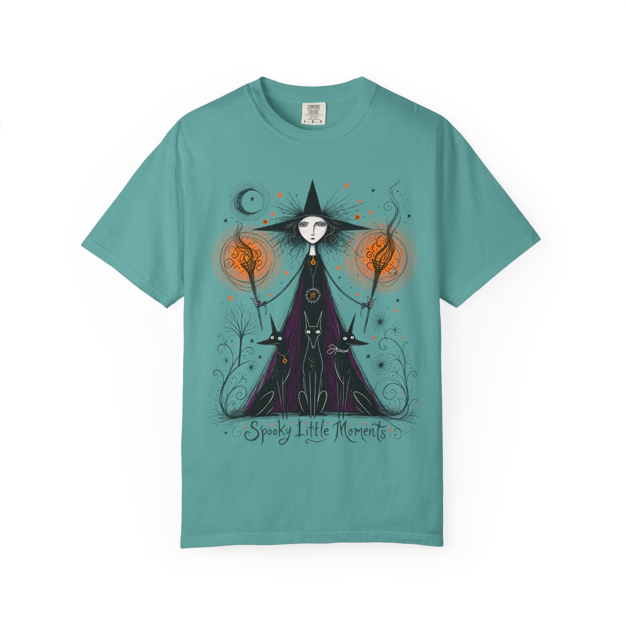Witch Illustration T-Shirt — Spooky Little Moments Halloween Graphic Tee
