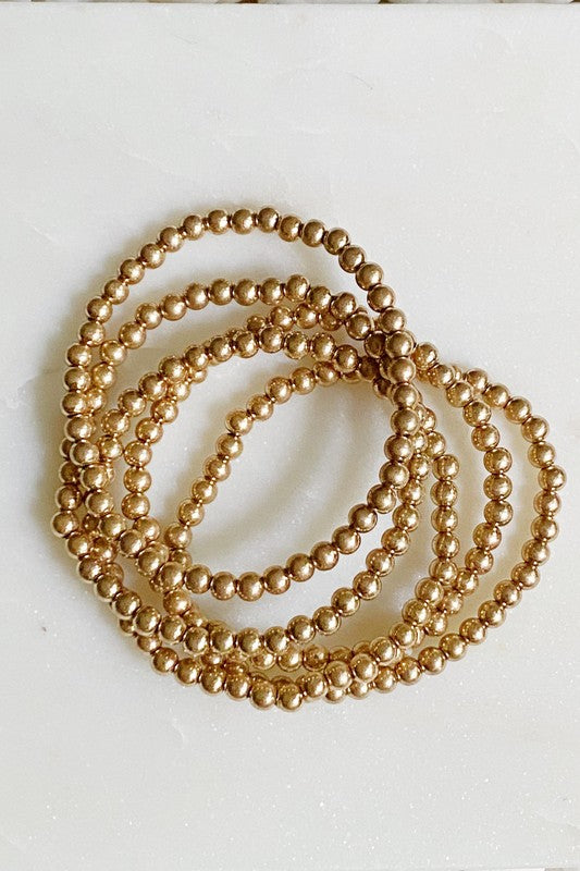 Shop Golden Beads Bracelet Set | Shop Boutique Fashion Jewelry, Bracelets, USA Boutique