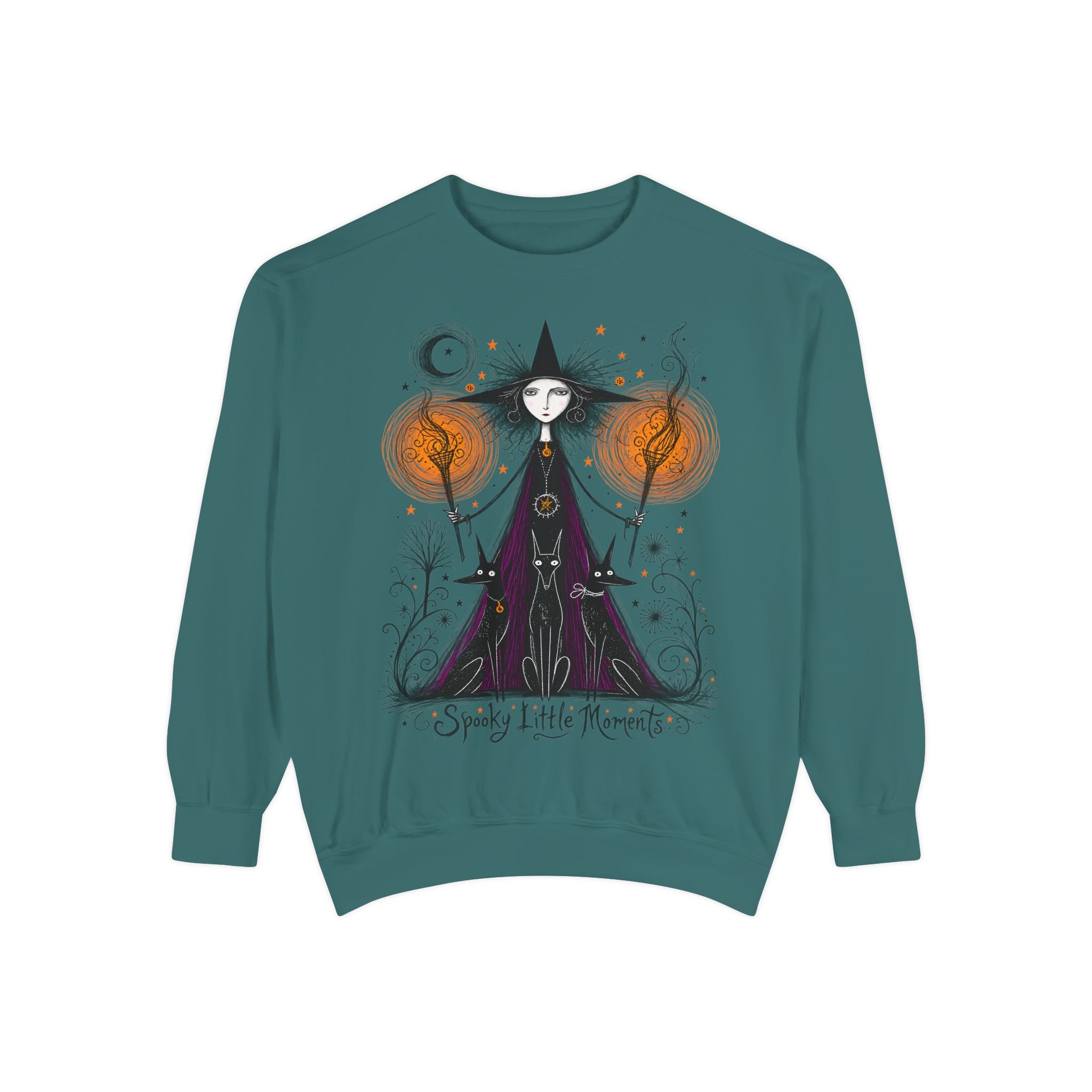 Witchy Halloween Sweatshirt — Spooky Little Moments Crewneck