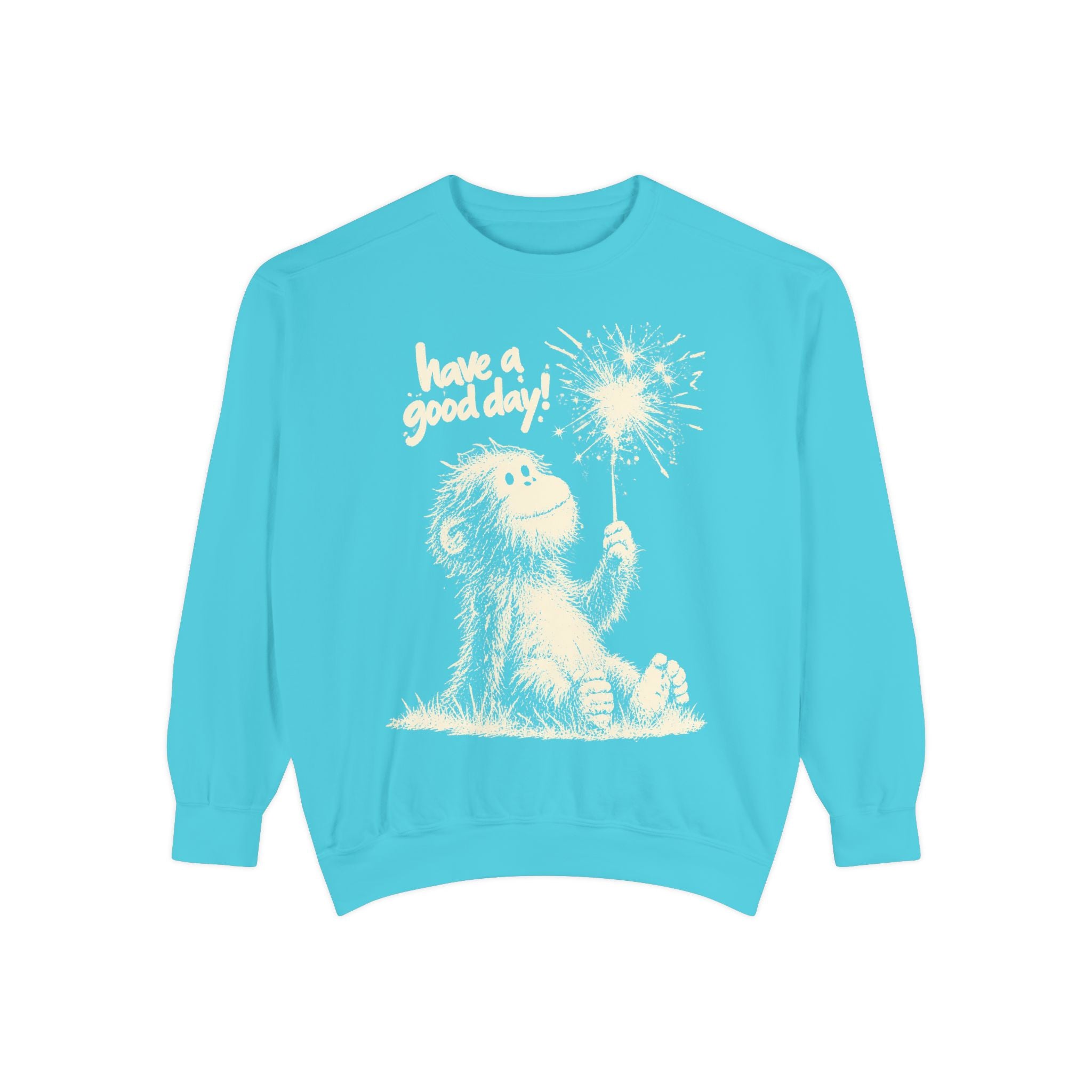 Sasquatch sparkler graphic sweatshirt product mockup