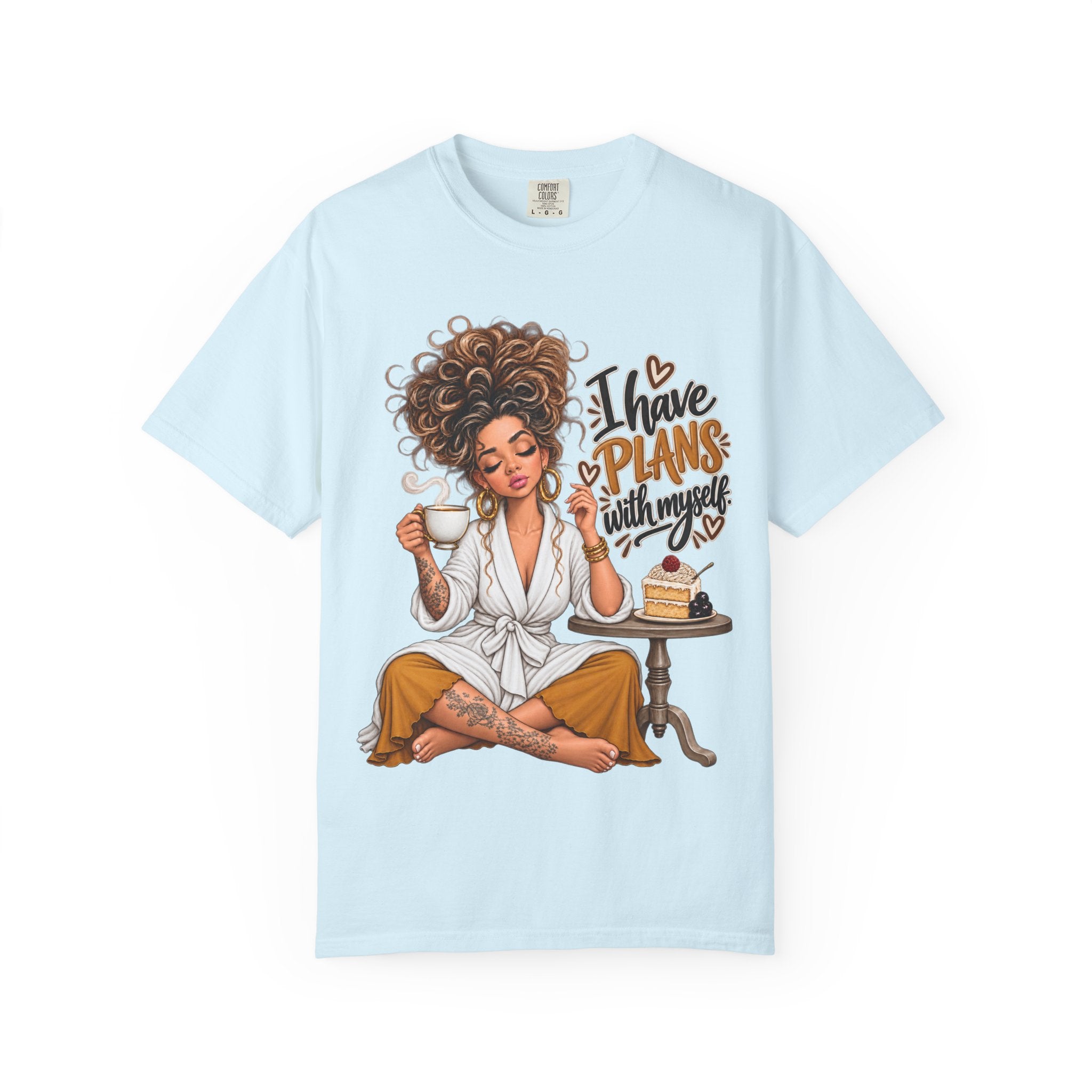 I Have Plans With Myself Relaxed Tee — Self-Care Cozy Shirt - t-shirt product image 8