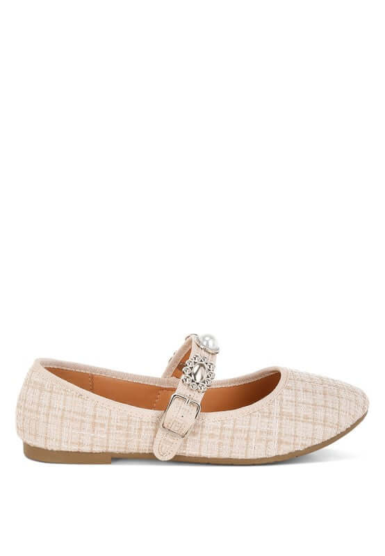Noyama Charms Embellished Tweed Mary Janes Flats, Mary Janes Flats, $ 70.00, A Moment Of Now™