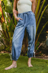 BiBi Striped Tape Jeans - Comfort Meets Style, , $ 65.00, A Moment Of Now™