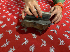 Ginkgo Leaf Midi Wrap Dress Lipstick Red + Silver | Boutique In USA, Dresses, $ 180.00, A Moment Of Now™