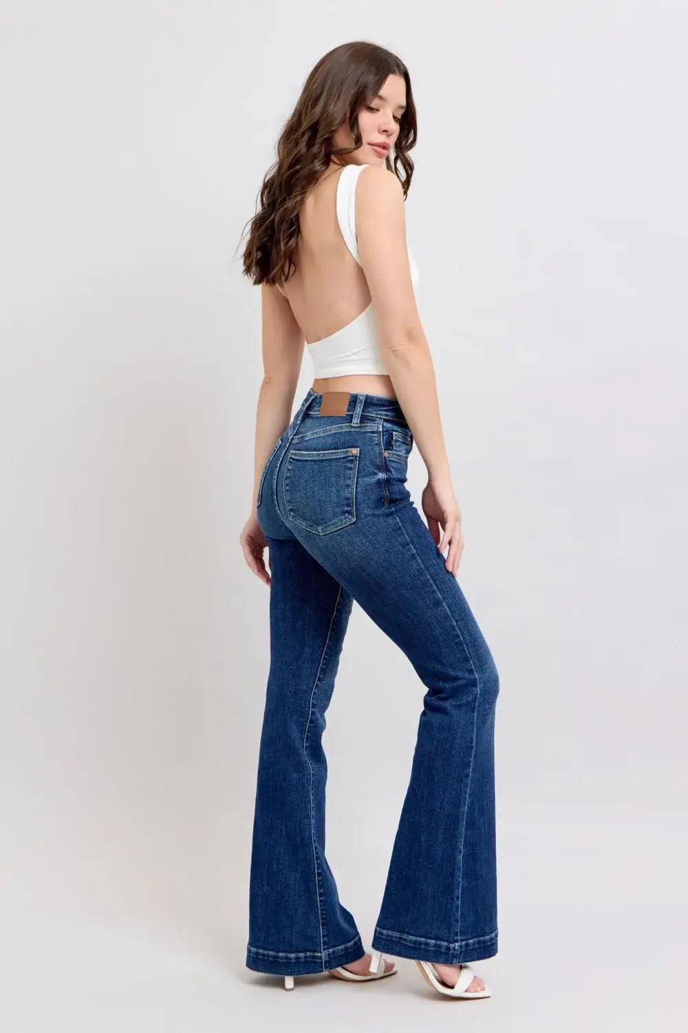 Judy Blue High Rise Flare Jeans with Pockets Plus Size, , $ 65.00, A Moment Of Now™