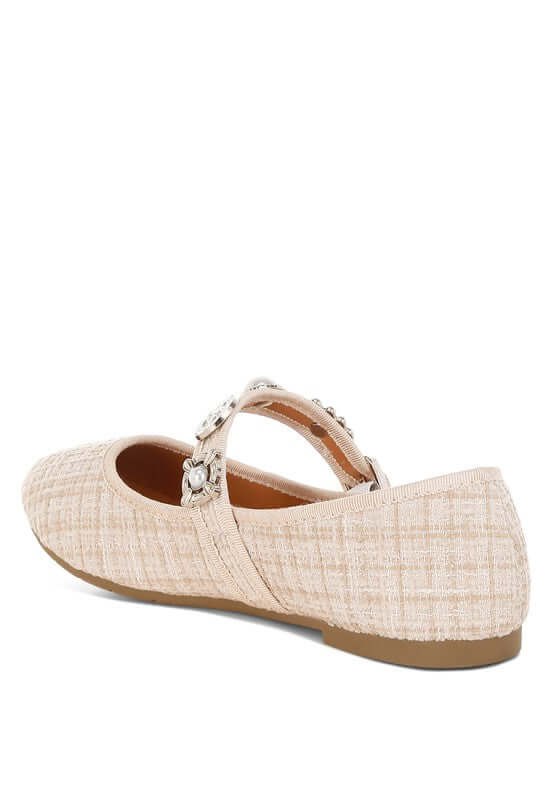 Noyama Charms Embellished Tweed Mary Janes Flats, Mary Janes Flats, $ 70.00, A Moment Of Now™