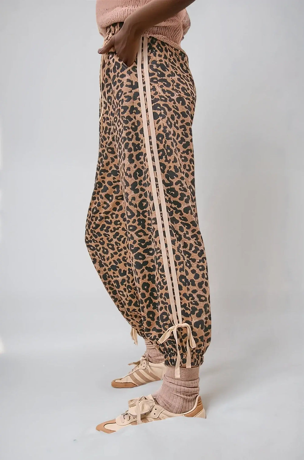 Wild Prowess Jogger – Leopard Luxe Waffle Knit, Clothing, $ 48.00, A Moment Of Now™
