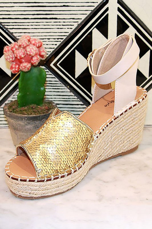 Shop Women's Berlin Platform Wedge Espadrille Sandals | USA Boutique Online, Sandals, USA Boutique