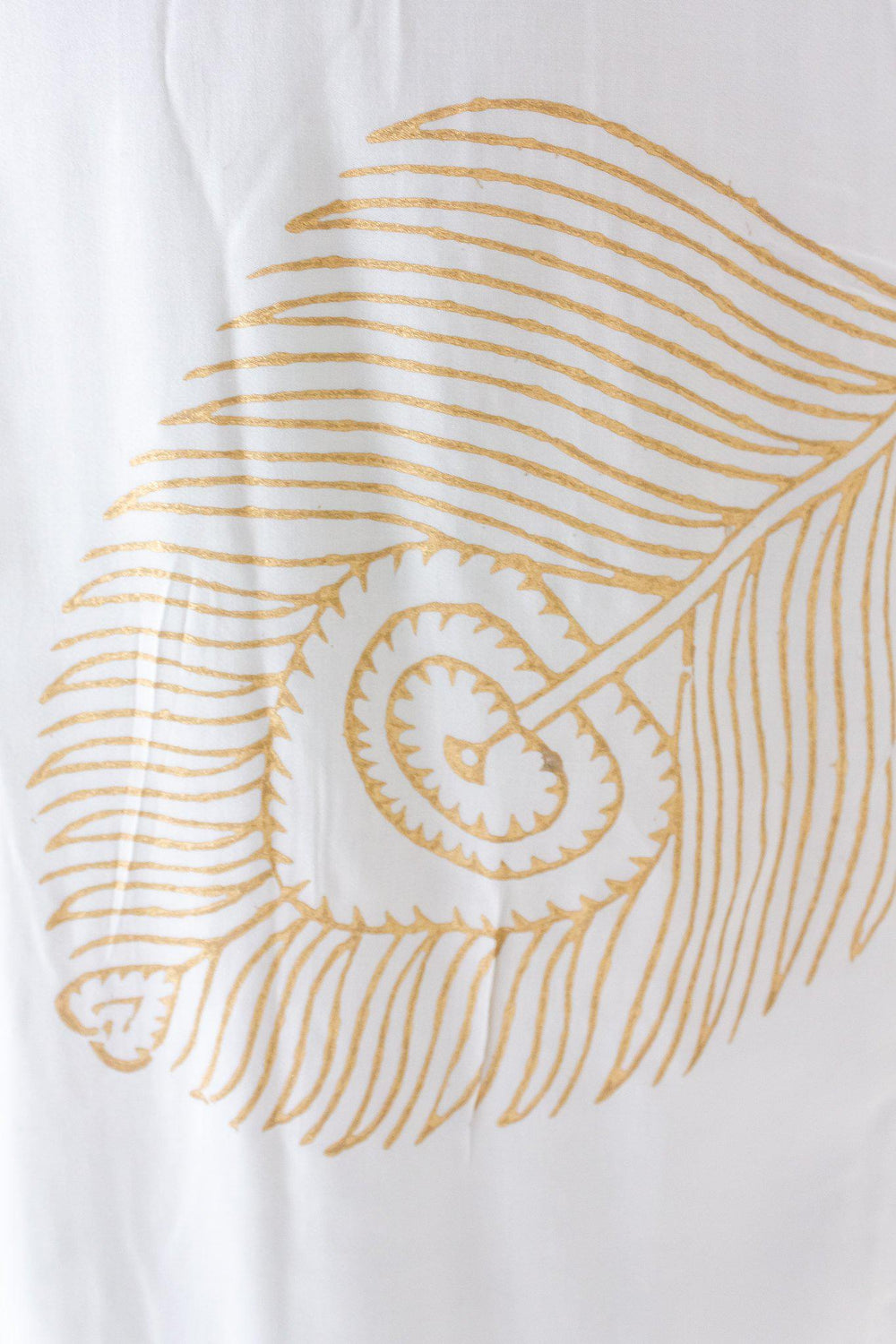 Peacock Maxi Wrap Dress in White + Gold | Boutique In USA, Dresses, $ 180.00, A Moment Of Now™
