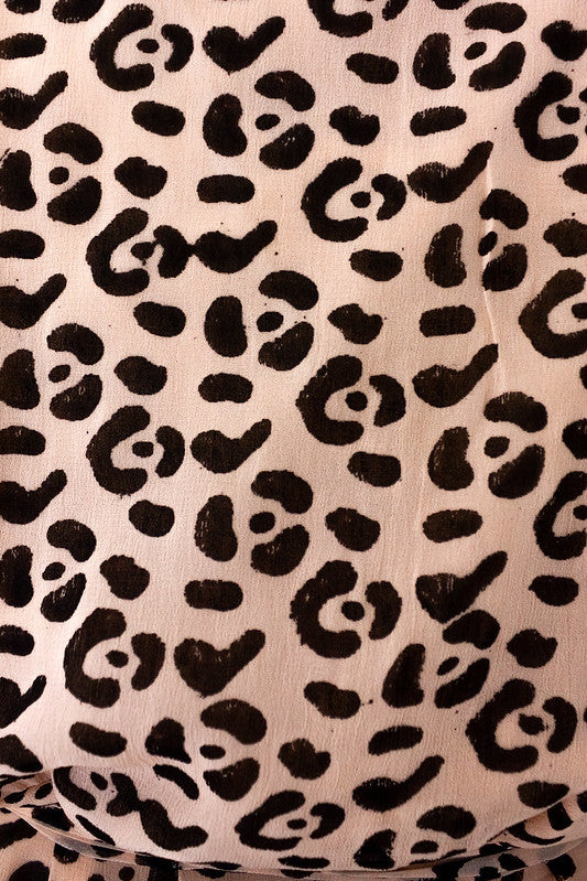 Leopard Maxi Wrap Dress in Blush + Black | Boutique In USA, Dresses, $ 198.00, A Moment Of Now™