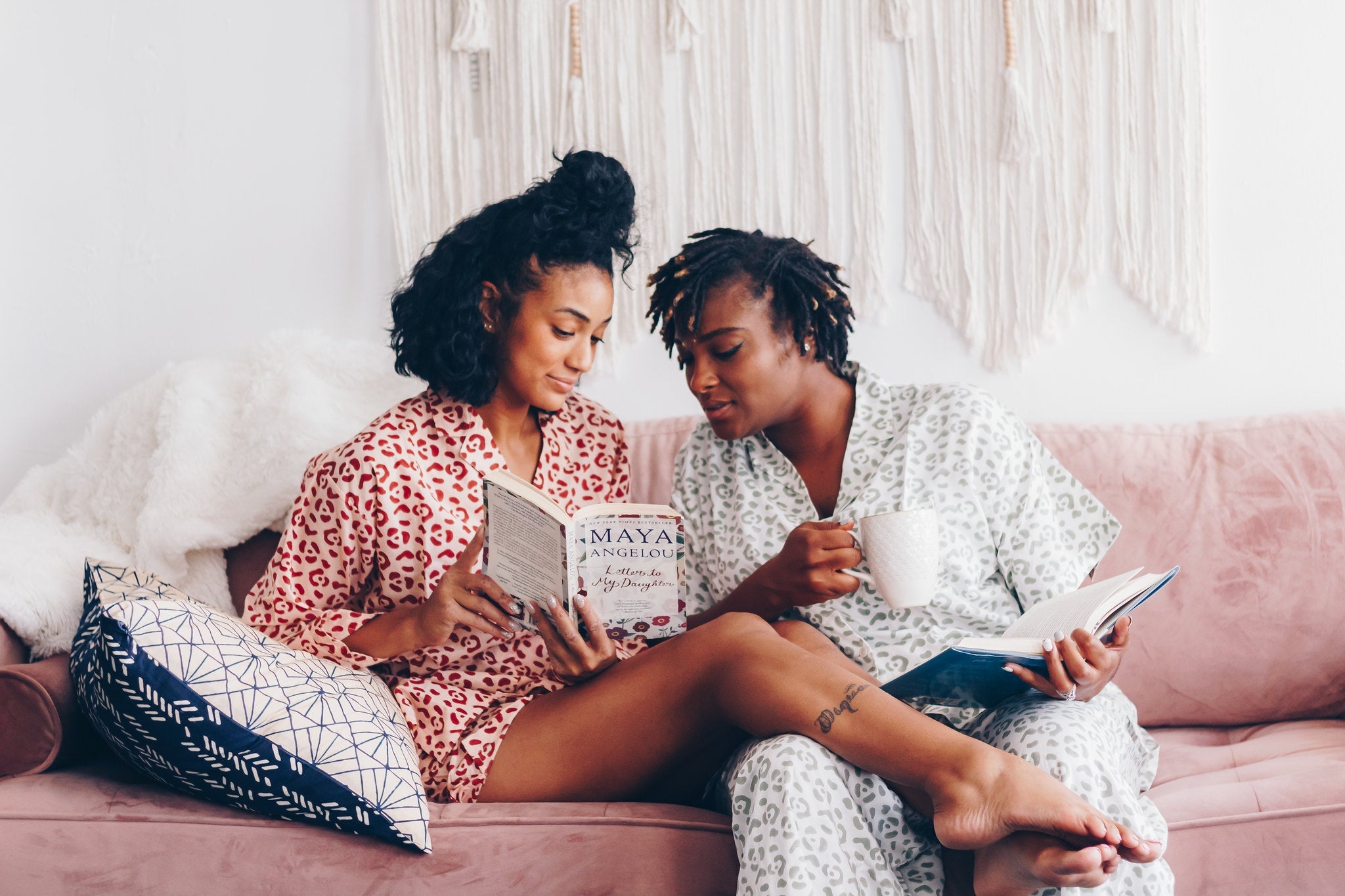 Organic Cotton Leopard Pajama Set in Blush + Berry | Boutique In USA, PJs, $ 120.00, A Moment Of Now™