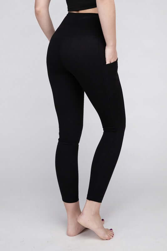 Brushed Microfiber Full Length Leggings, ZENANA, $ 25.00