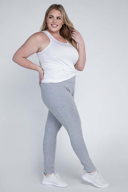 Shop Plus Size Everyday Leggings with Pockets For Women | Boutique Clothing, Leggings, USA Boutique