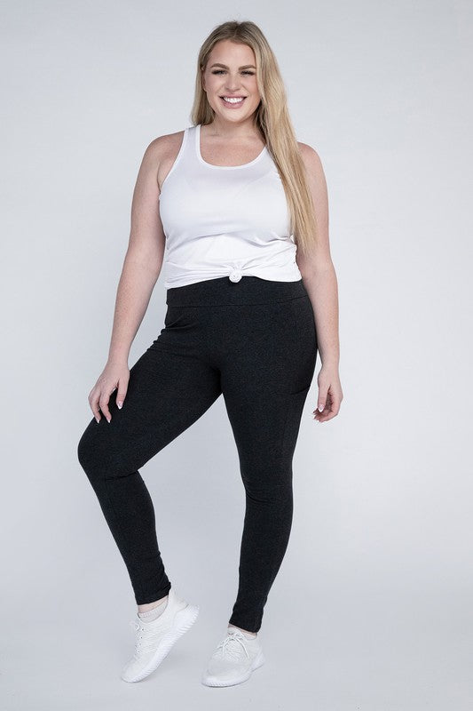 Shop Plus Size Everyday Leggings with Pockets For Women | Boutique Clothing, Leggings, USA Boutique