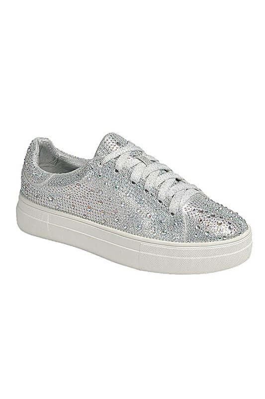 Dolce Rhinestone Sneakers - Step Out in Style, Sneakers, $ 54.95, A Moment Of Now™