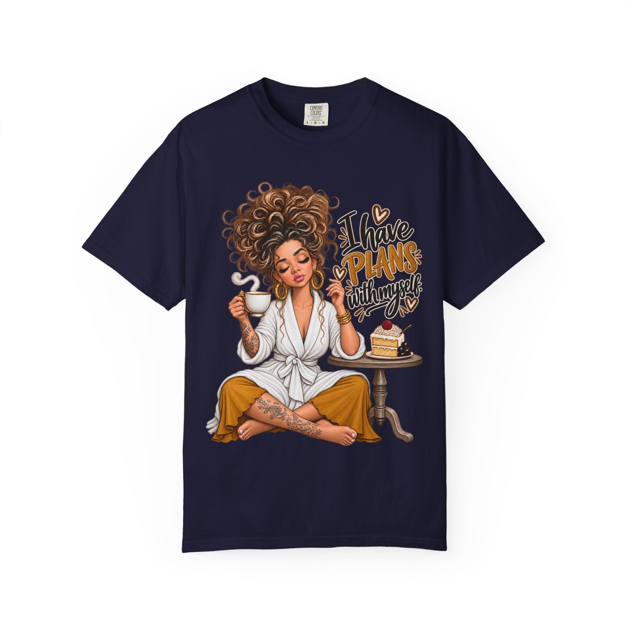 I Have Plans With Myself Relaxed Tee — Self-Care Cozy Shirt - t-shirt product image 10