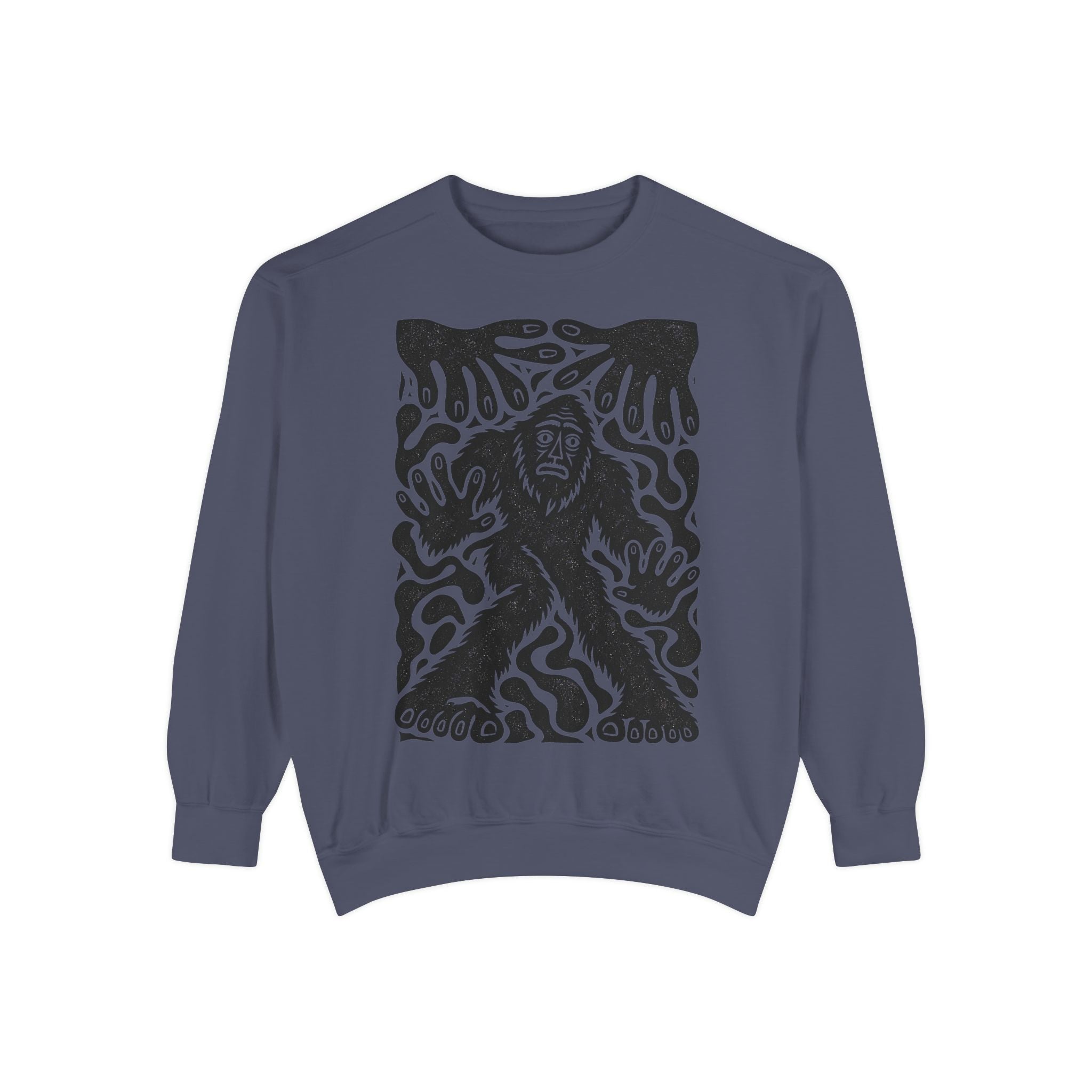 Surreal Haunted Bigfoot Graphic Sweatshirt