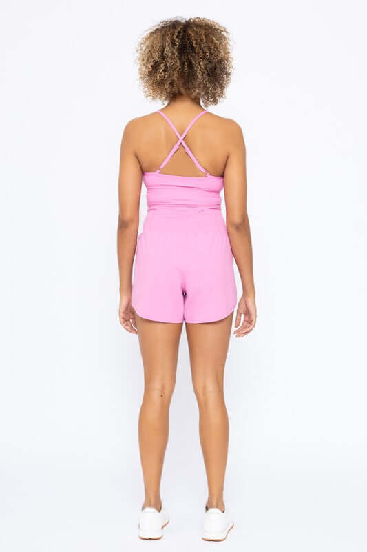 Cami Cross Back Active Romper, Mono B, $ 59.95