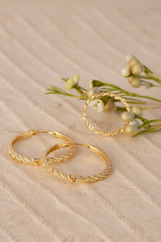 Shop Twine Gold Plated Ring & Earrings Set | Boutique Fashion Jewelry, jewelry Sets, USA Boutique