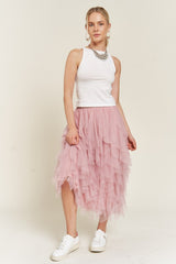 Shop Polka Dot Mesh Midi Tutu Skirt | USA Women's Boutique Clothing , Skirts, USA Boutique