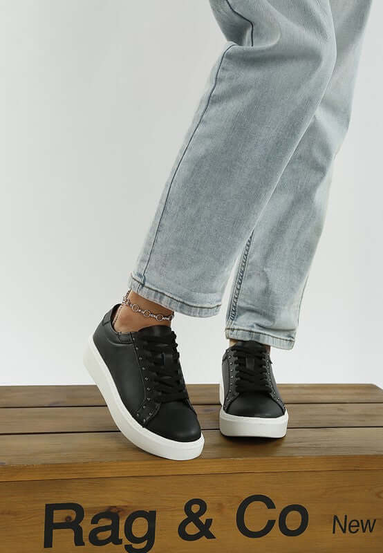 Strider Studs Embellished Chunky Sneakers, Sneakers, $ 89.99, A Moment Of Now™