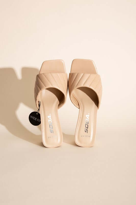 W-NINA Slide Mule Heels Sandals, Fortune Dynamic, $ 39.00