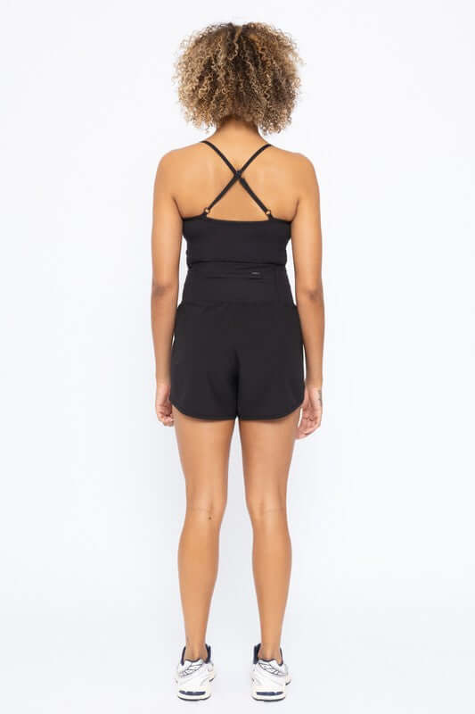 Cami Cross Back Active Romper, Mono B, $ 59.95