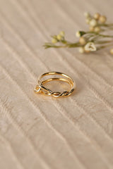 Shop Korean Gold Plated Twisted Ring | Shop Boutique Fashion Jewelry, Rings, USA Boutique