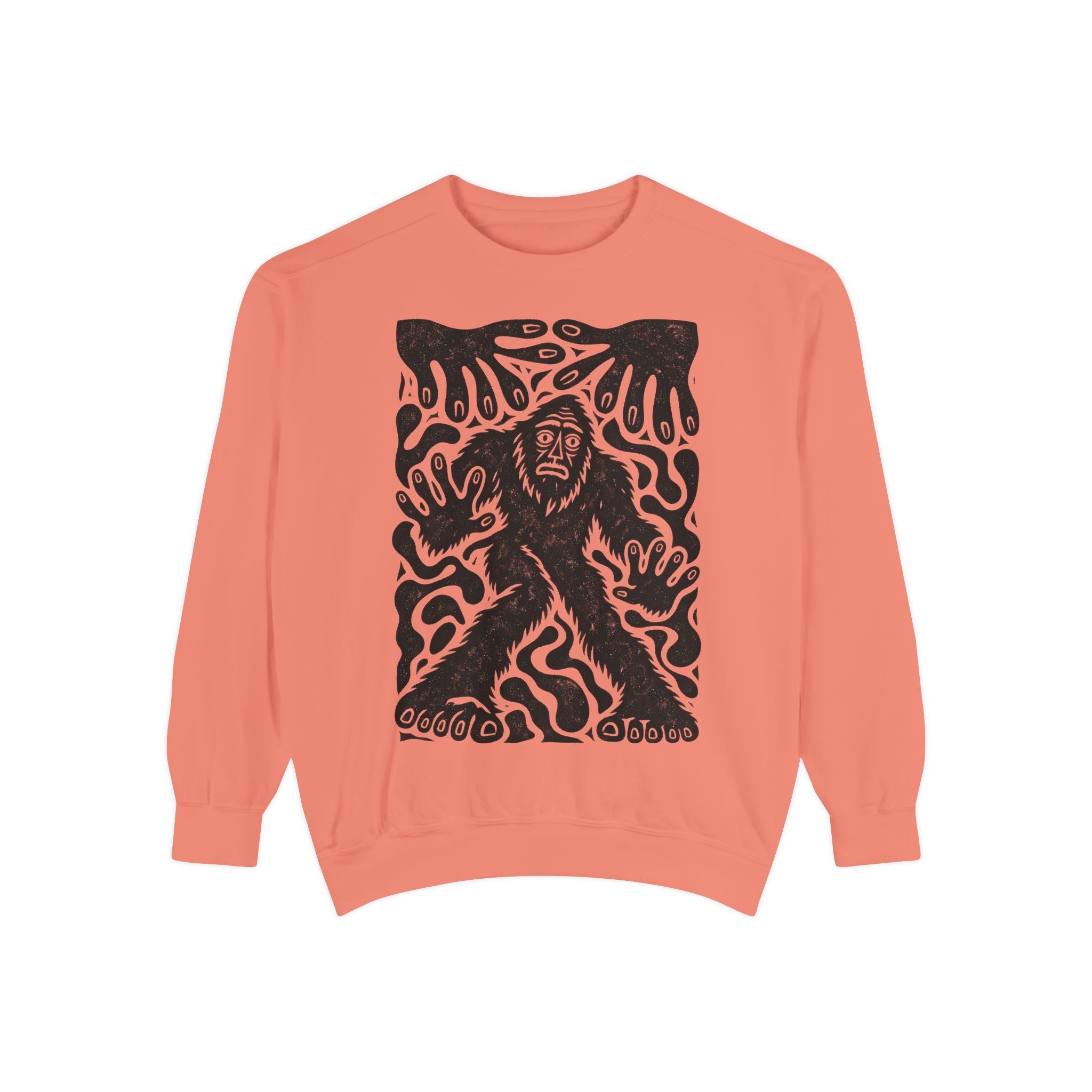 Surreal Haunted Bigfoot Graphic Sweatshirt