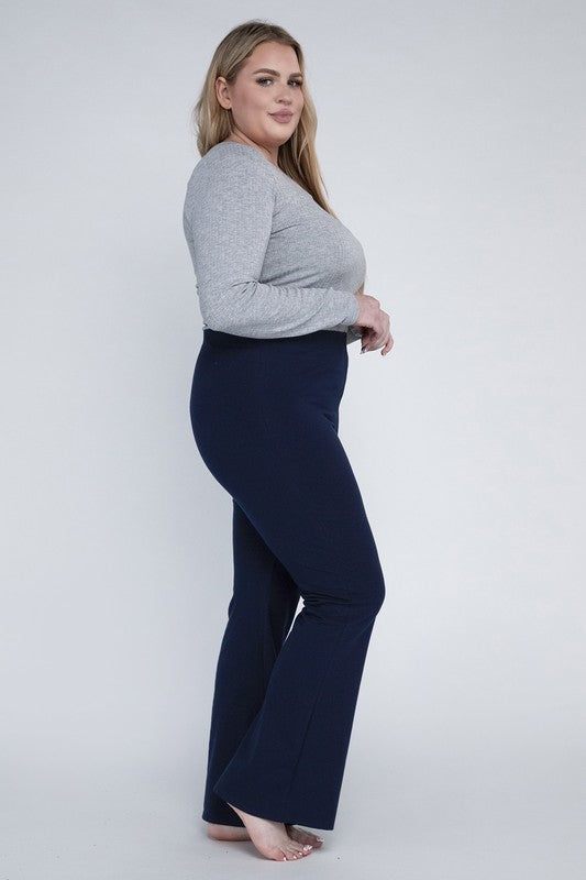 Plus Size Everyday Comfy Flare Stretchy Pants