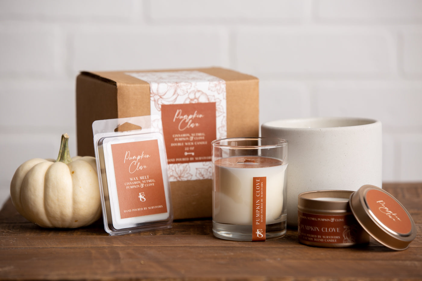 Pumpkin Clove Cement Candle