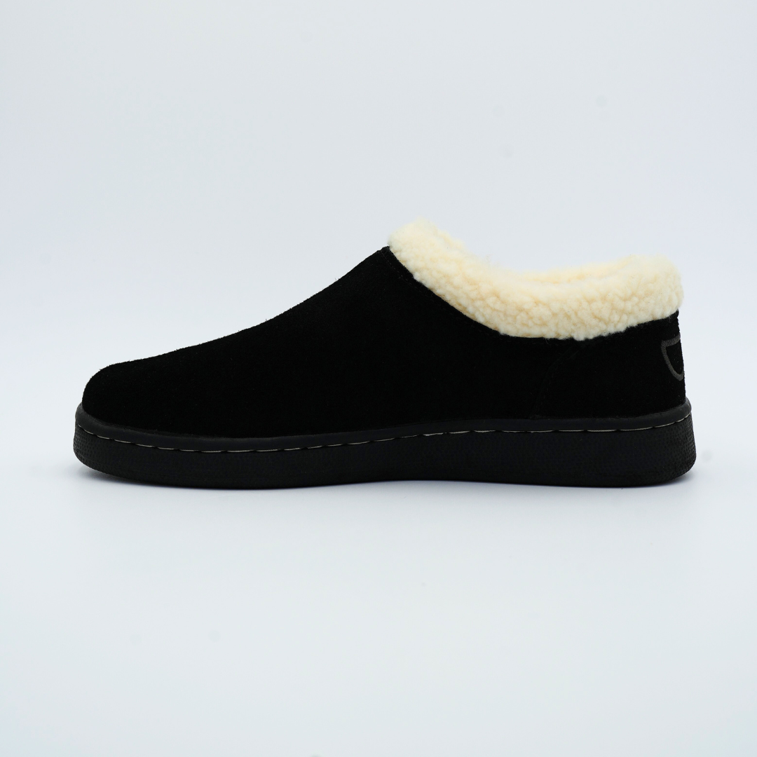 Cozy Comfy Ashton Fur Suede Slipper