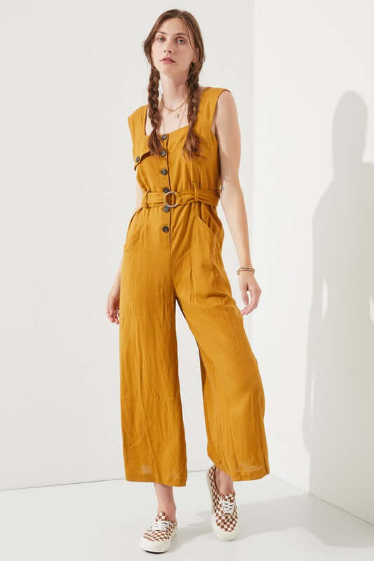 Stylish Sleeveless Square Neck Jumpsuit, Jumpsuits, $ 86.95, A Moment Of Now™