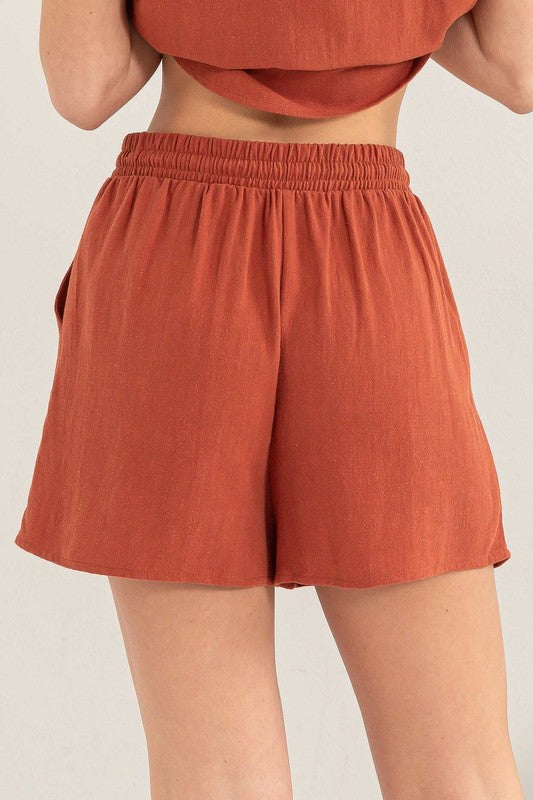 Linen Shirt and Shorts Summer Set