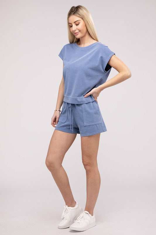 Shop Women's Casual Soft Top and Shorts Loungewear Set | USA Boutique, Outfit Sets, USA Boutique