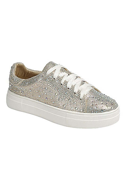 Dolce Rhinestone Sneakers - Step Out in Style, Sneakers, $ 54.95, A Moment Of Now™
