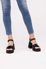 BOOMER-S Platform Ankle Strap Heel Sandals
