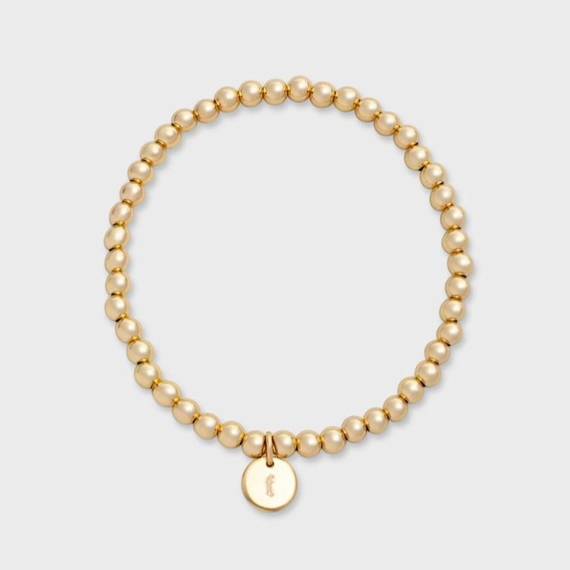 Old English Initial Juno Bracelet 4mm | 14K Gold Filled, Bracelets, $ 84.00, A Moment Of Now™