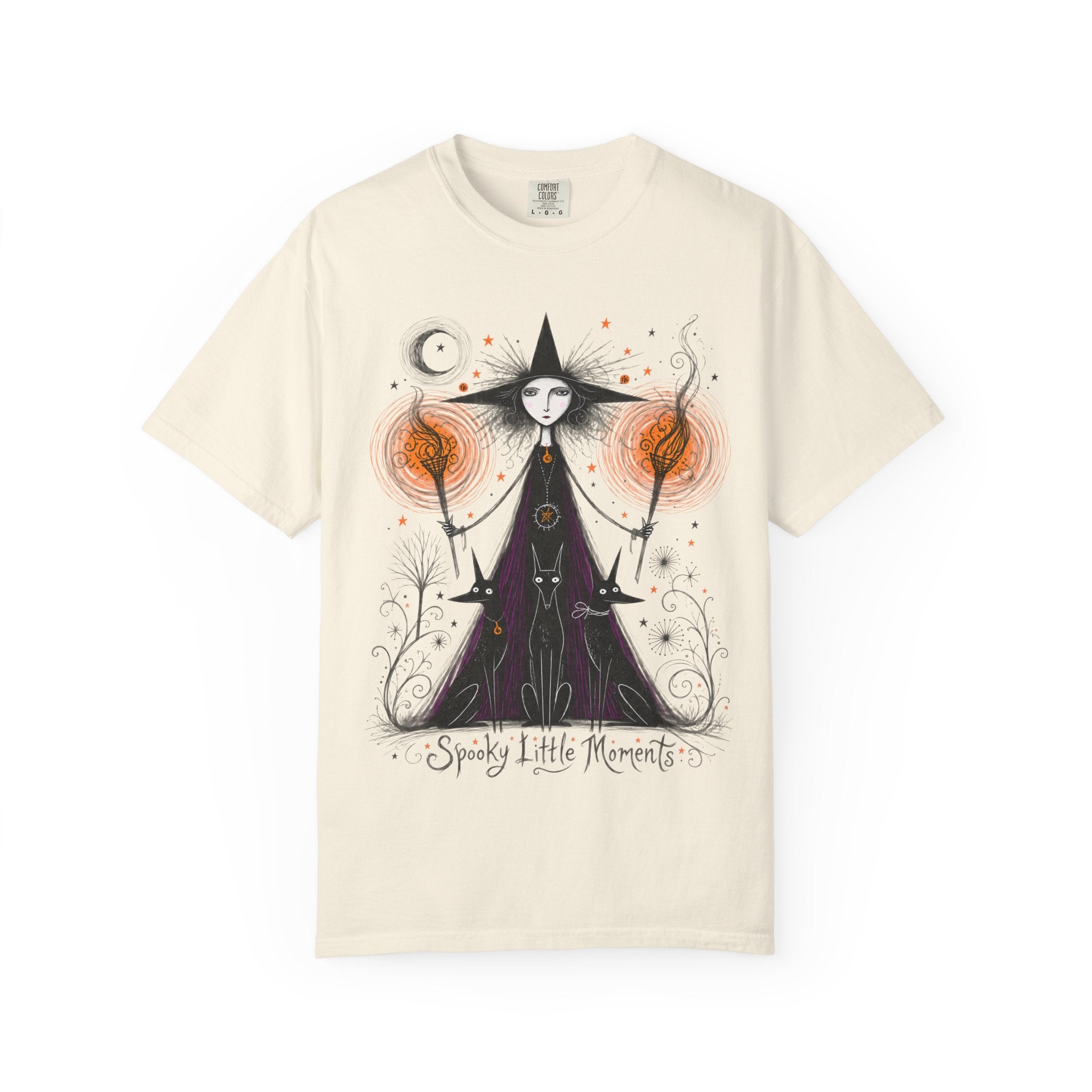 Witch Illustration T-Shirt — Spooky Little Moments Halloween Graphic Tee