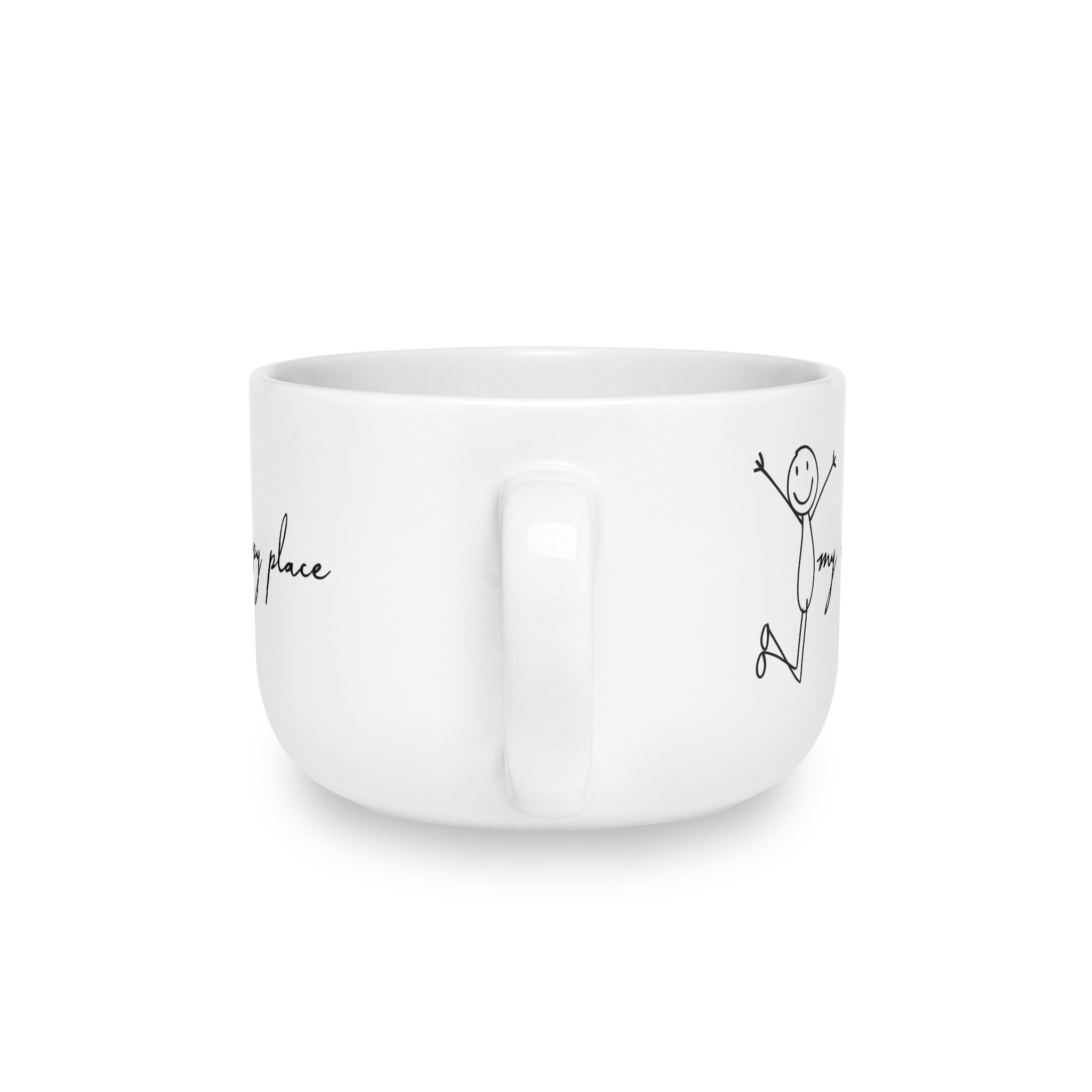 My Happy Place 25oz Ceramic Latte Mug, My Home Gift