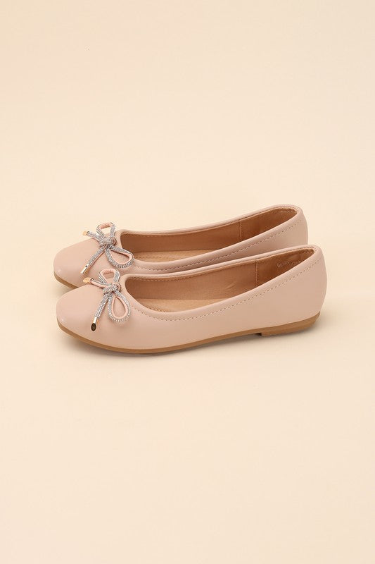 Shop Dorothy Classic Bow Ballet Flats in Brown Nude | Shop Boutique Shoes, Ballet Flats, USA Boutique